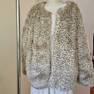 Worthington Faux Fur Coat, 2X